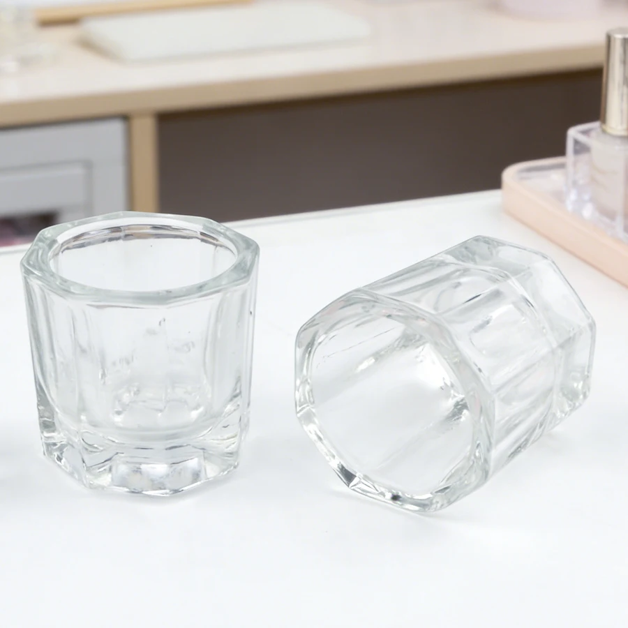 Blush Brush Kabuki - 1Pc Mini Crystal Glass, Clear Acrylic