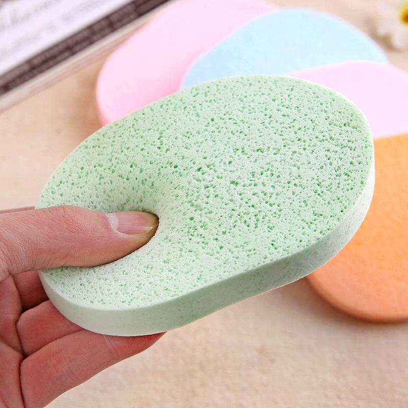Kiss Beauty Makeup Remover - 1PC Seaweed facial cleansing powder puff