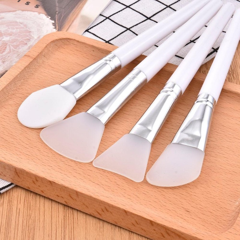 Beauty Makeup Background - 4Pcs/set White Makeup Silicone Facial Mask