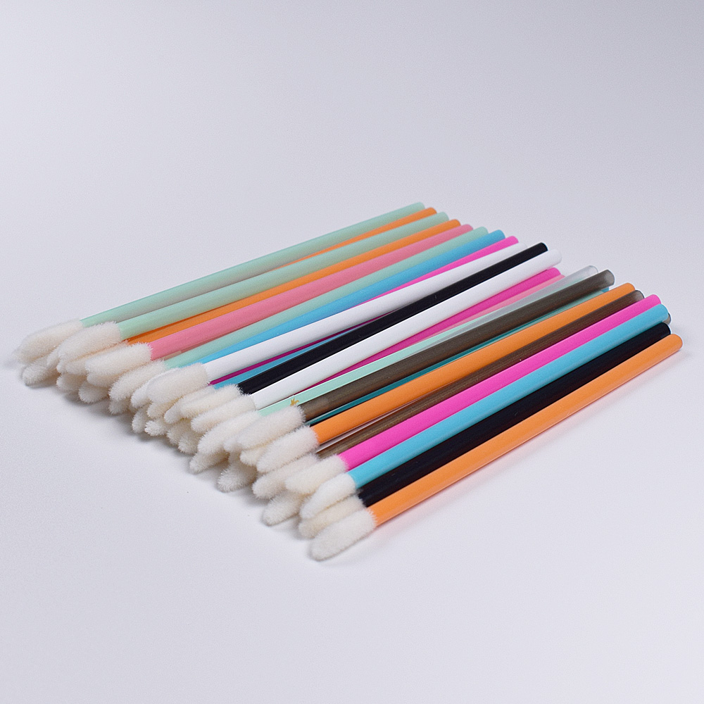 50Pcs Disposable Lip Brush Eye - Blush Brush Kabuki 评论和价格