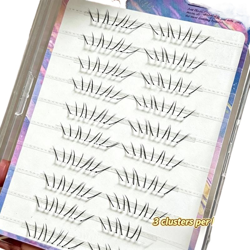 1 Set Comic Lower Lash Extensi - False Eyelashes Natural 评论和价格