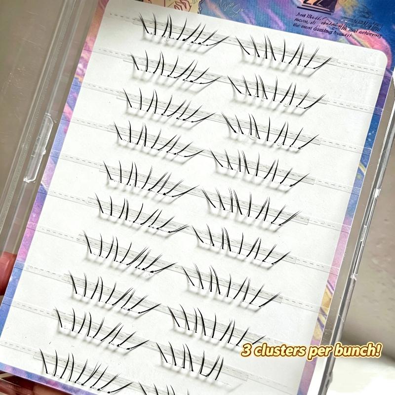 1 Set Comic Lower Lash Extensi - False Eyelashes Natural 评论和价格