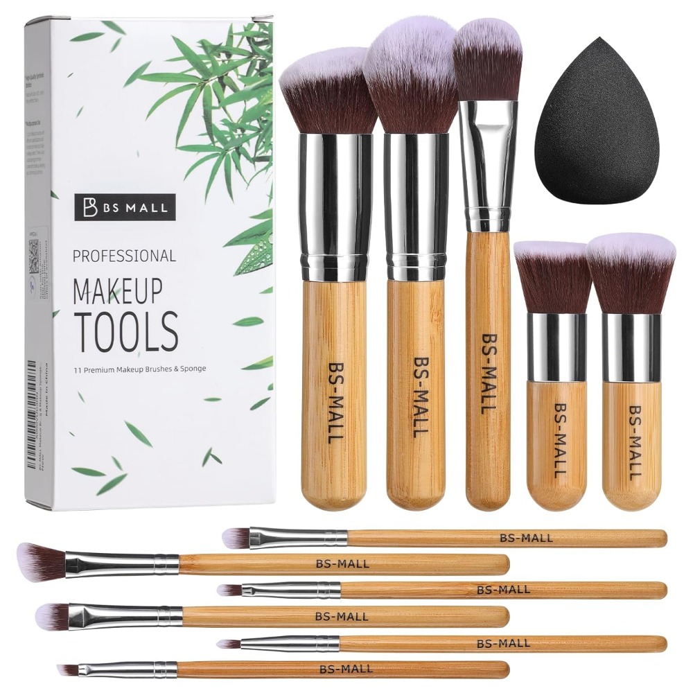 BS-MALL Makeup Brush Set 11Pcs - Blush Brush Kabuki 评论和价格