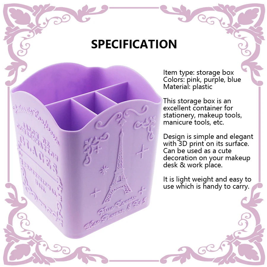 4-Compartment Nail Art Brush H - Beauty Makeup Products 评论和价格