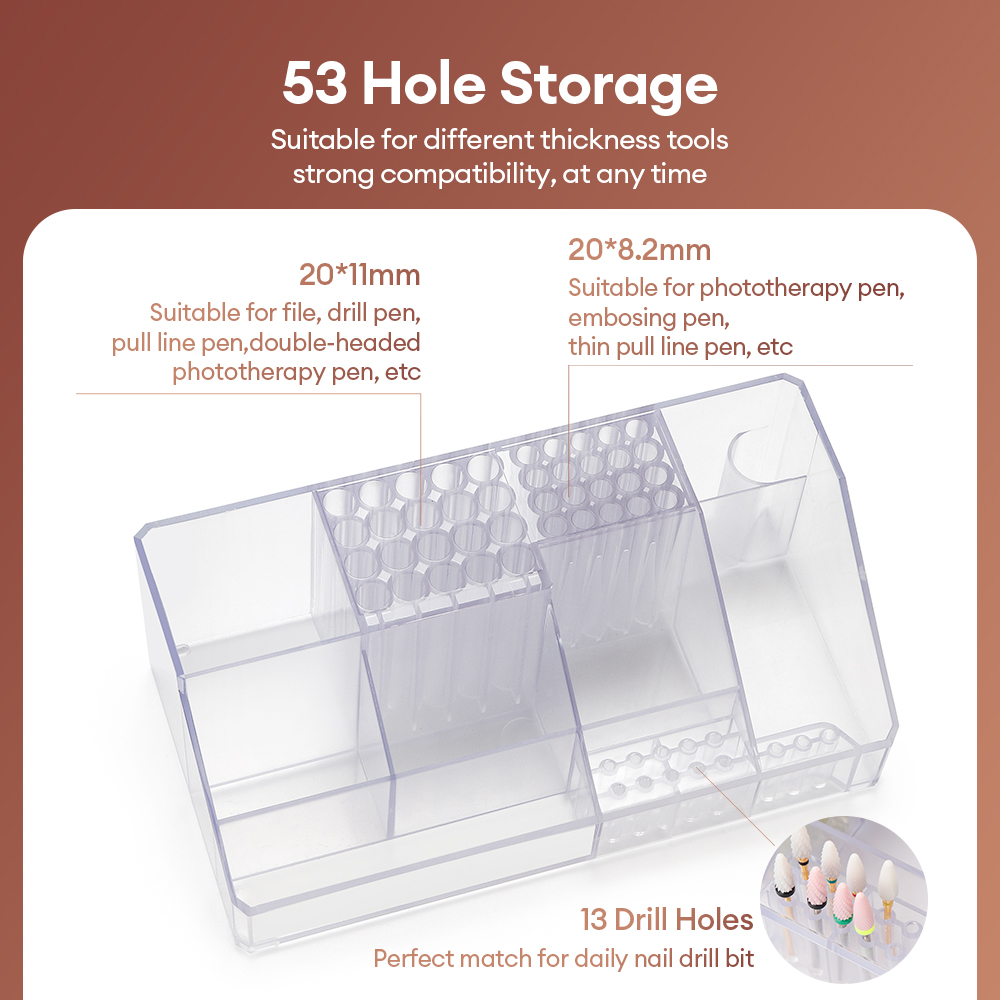 Acrylic Storage Rack Nail Art  - Beauty Makeup Box 评论和价格