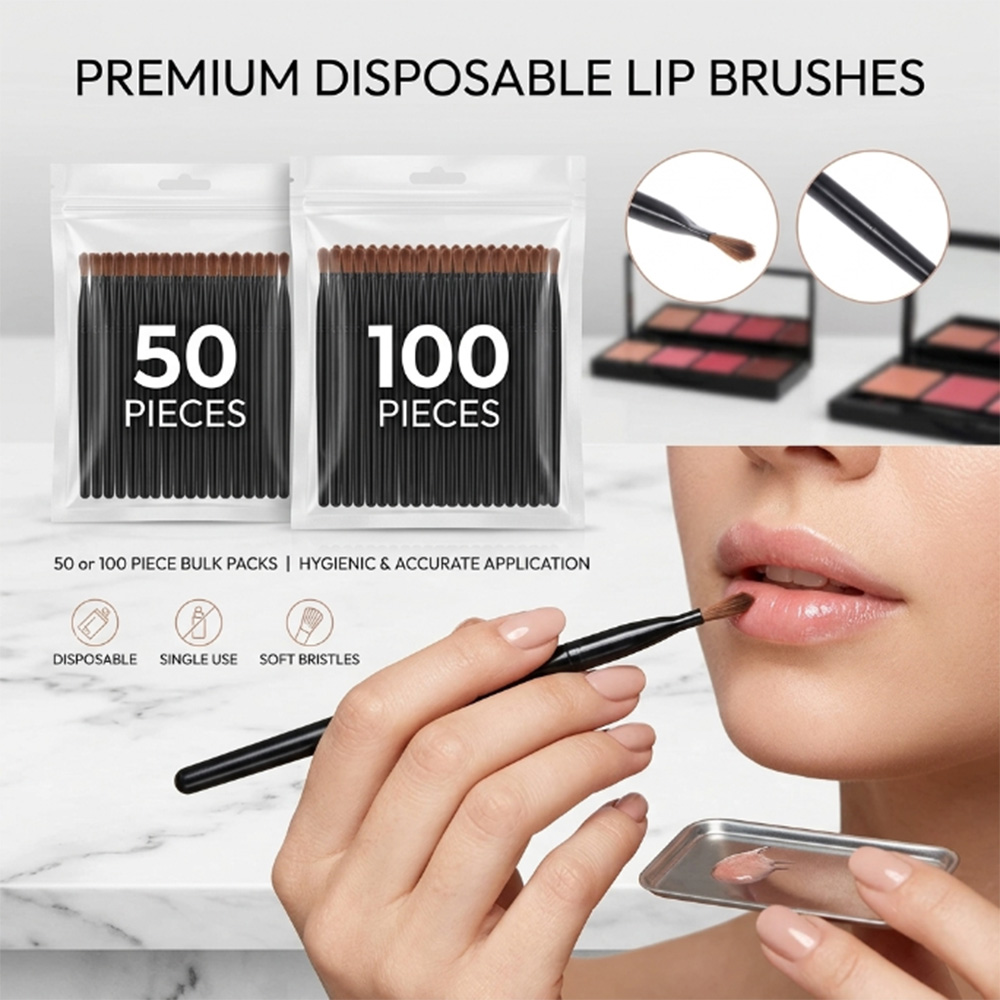 50/100pcs Disposable Lip Brush - Beauty Makeup Products 评论和价格