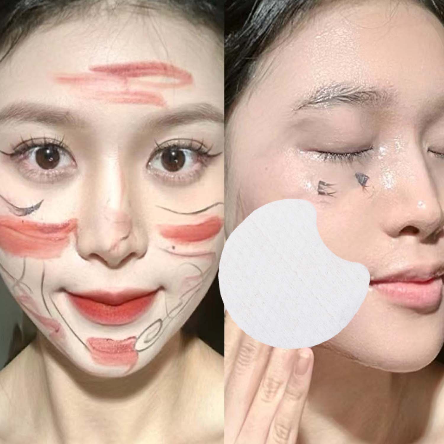300/1800pcs Missing Corner Pea - Kiss Beauty Makeup Remover 评论和价格