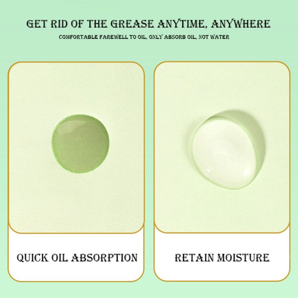 100Pcs Oil Removal Face Oil Bl - Kiss Beauty Makeup Remover 评论和价格