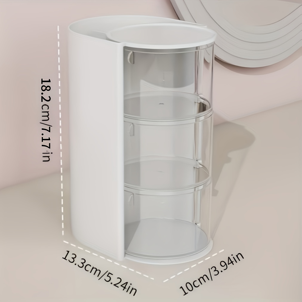 Rotating Cosmetic Storage Box, - Blush Brush Kabuki 评论和价格