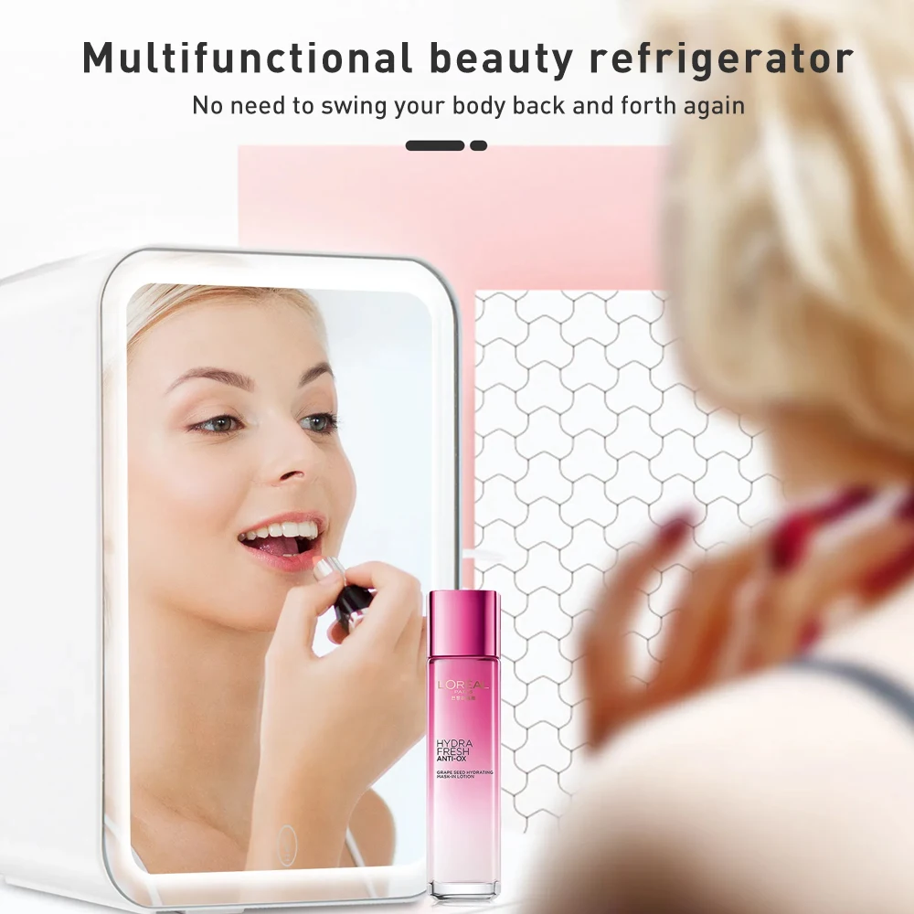 4L Mini Beauty Fridge with LED - Beauty Makeup Fridge 评论和价格