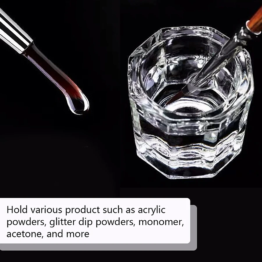 1Pc Mini Crystal Glass, Clear  - Blush Brush Kabuki 评论和价格