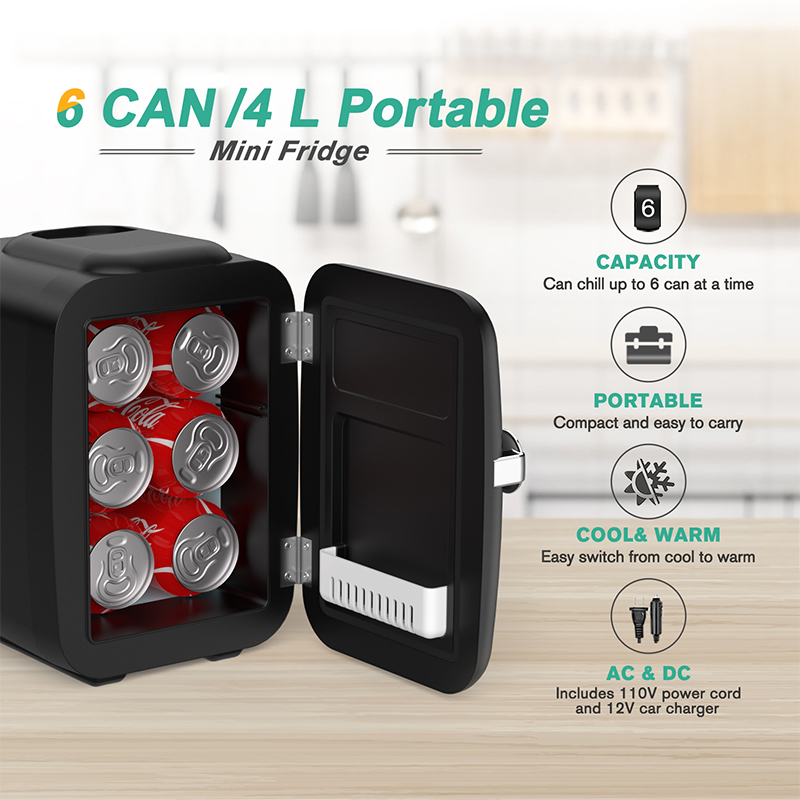 Crownful 4L Mini Fridge 110V 2 - Beauty Makeup Fridge 评论和价格