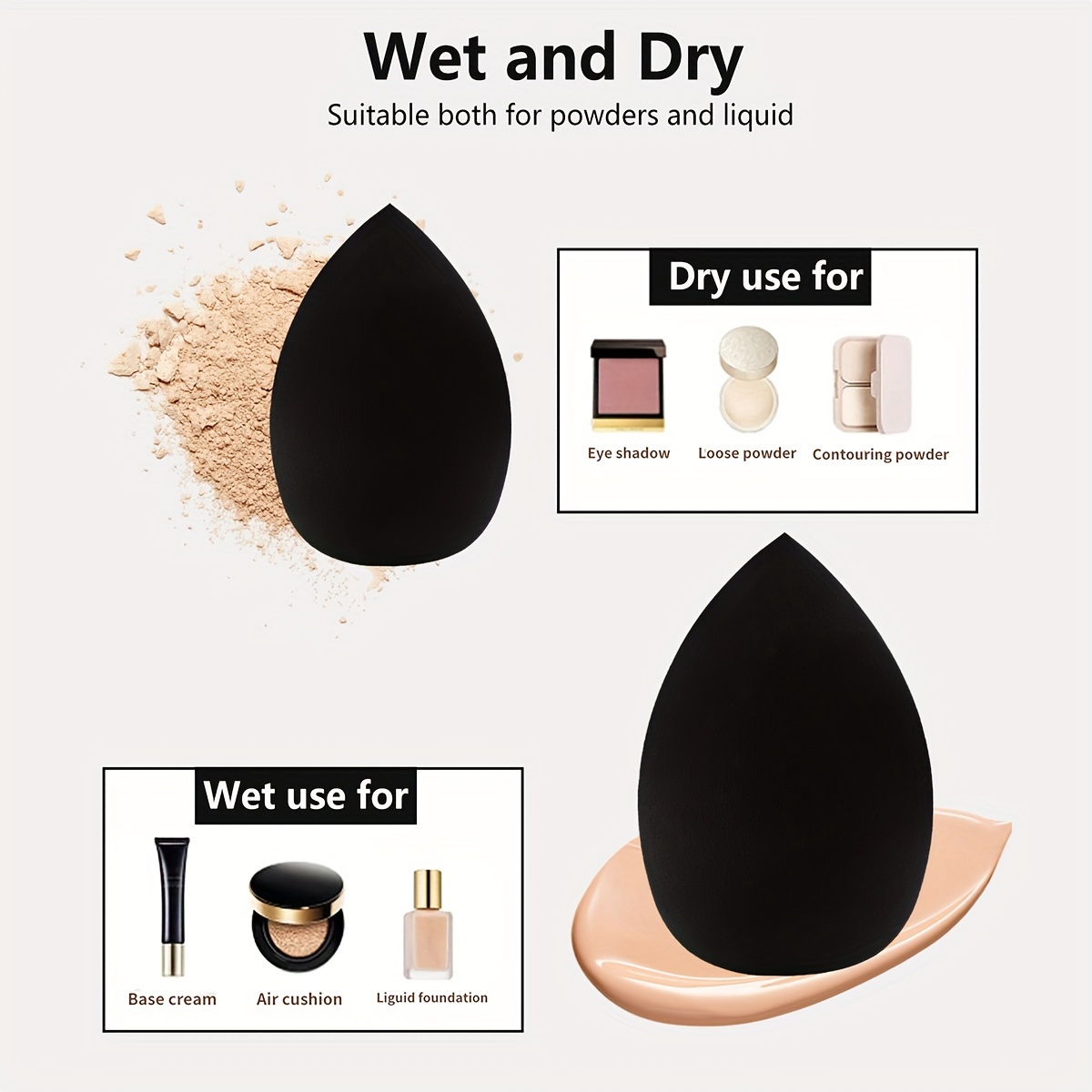 8 Pcs Beauty Egg Makeup Sponge - Beauty Bay Makeup 评论和价格