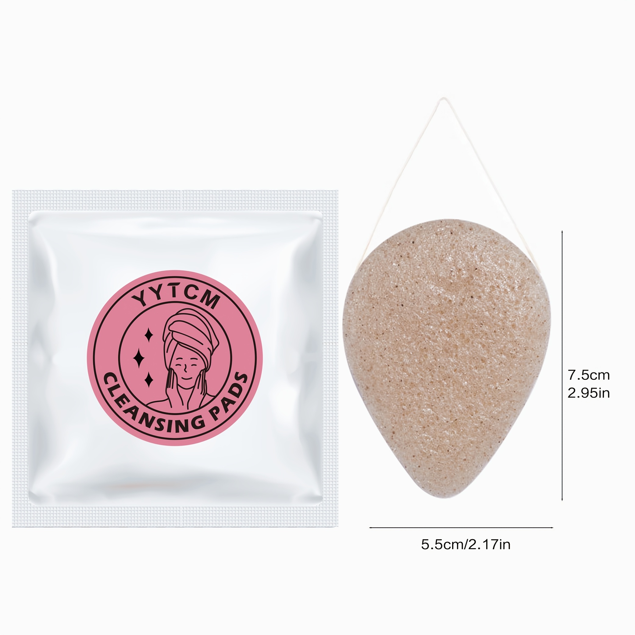 Walnut Seed Konjac Face Sponge - Kiss Beauty Makeup Remover 评论和价格