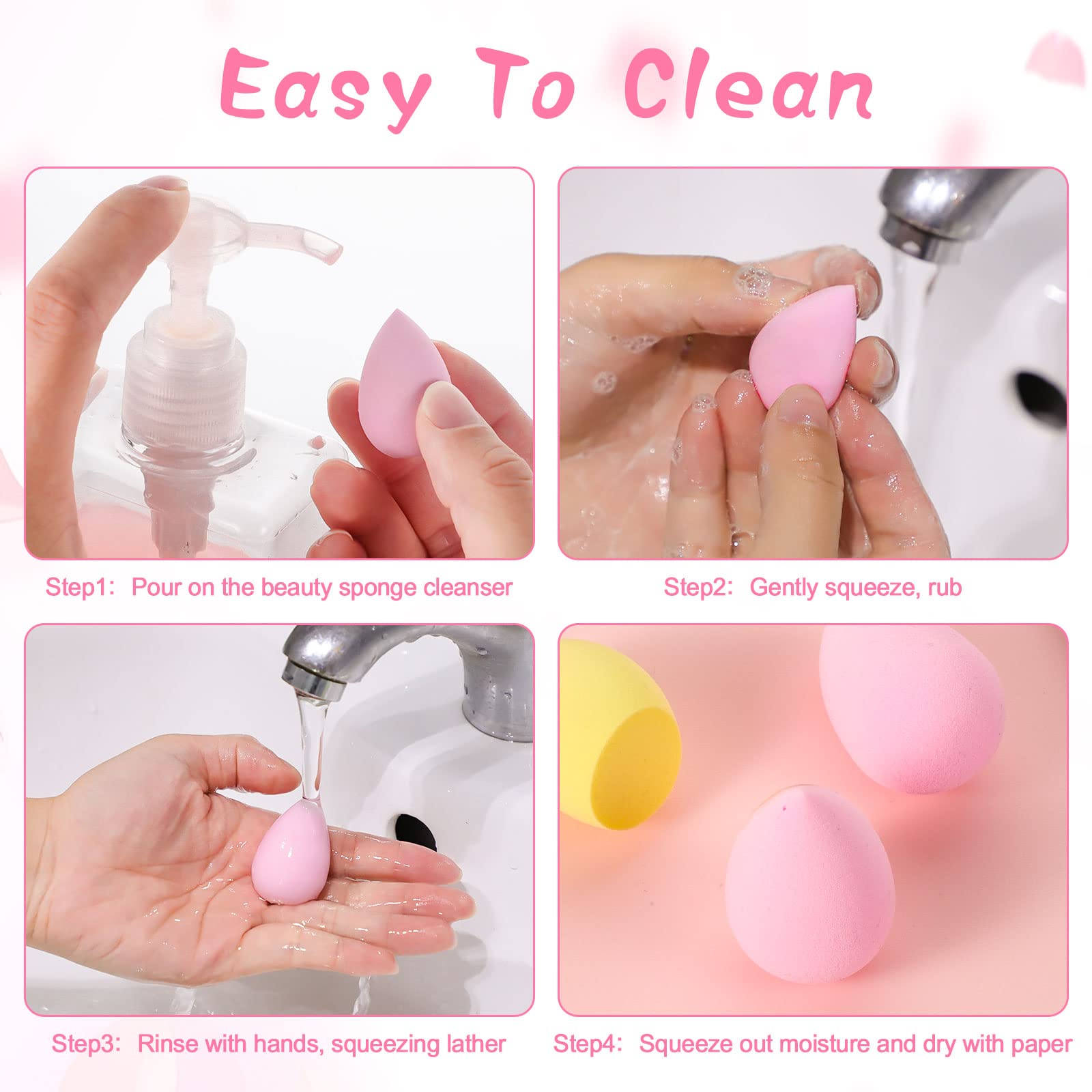 15 Pcs Makeup Sponge Set, Beau - Beauty Bay Makeup 评论和价格