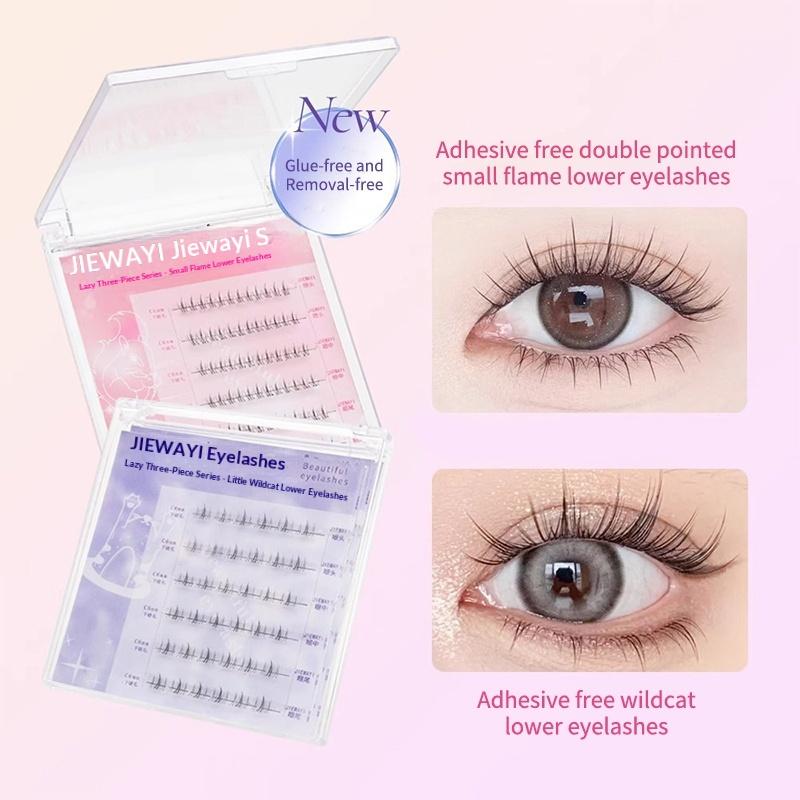 6 Rows Diy Segmented False Eye - False Eyelashes Natural 评论和价格