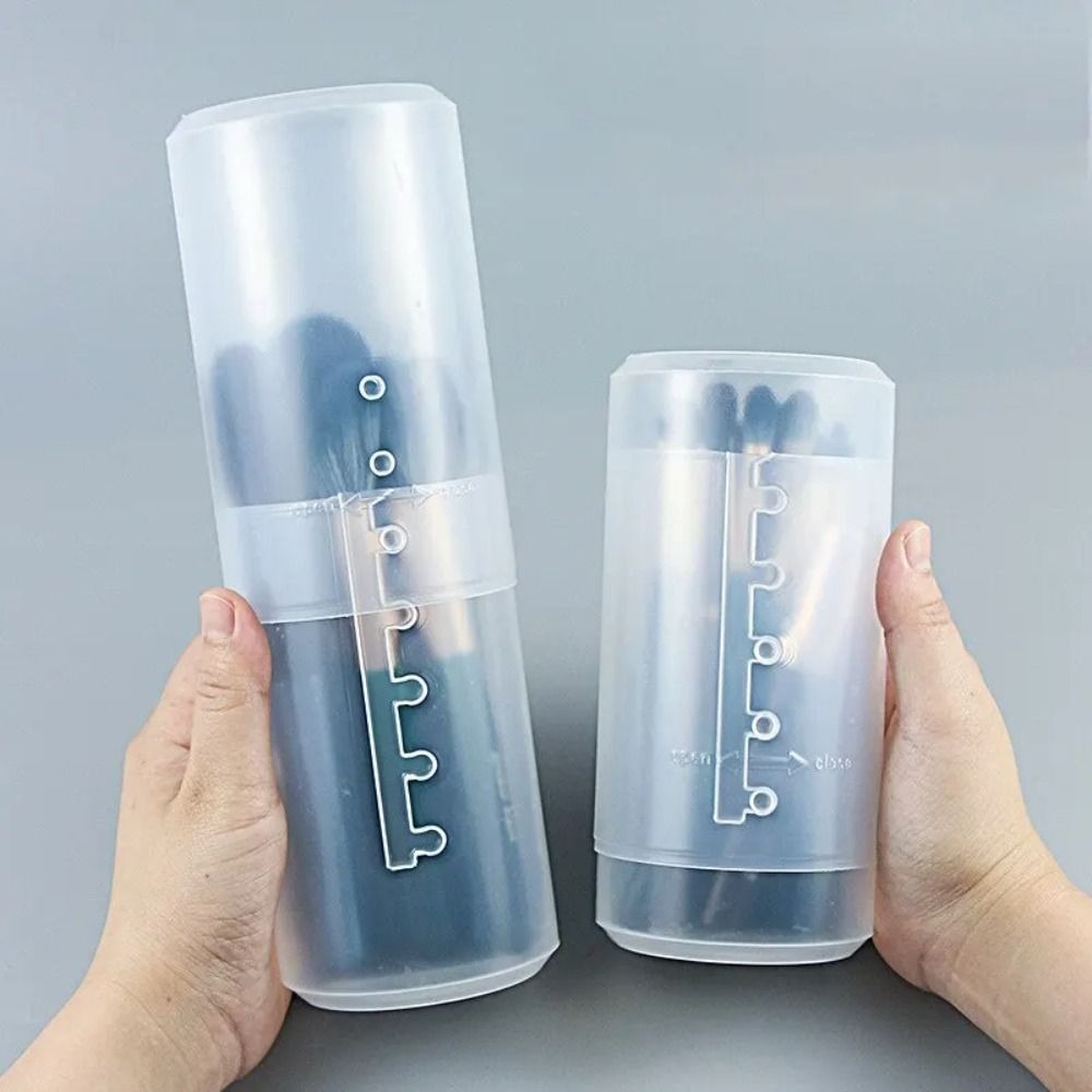 Transparent Makeup Brush Holde - Beauty Makeup Box 评论和价格