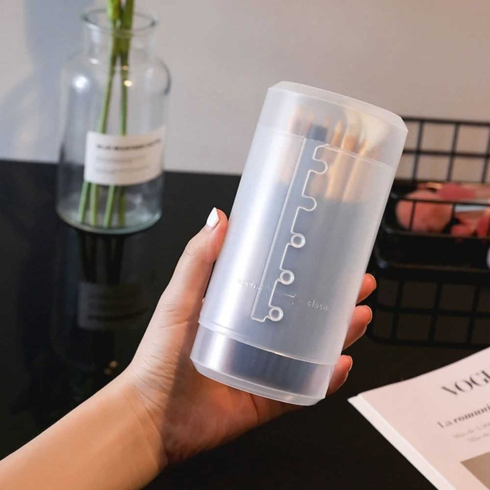 Transparent Makeup Brush Holde - Beauty Makeup Box 评论和价格