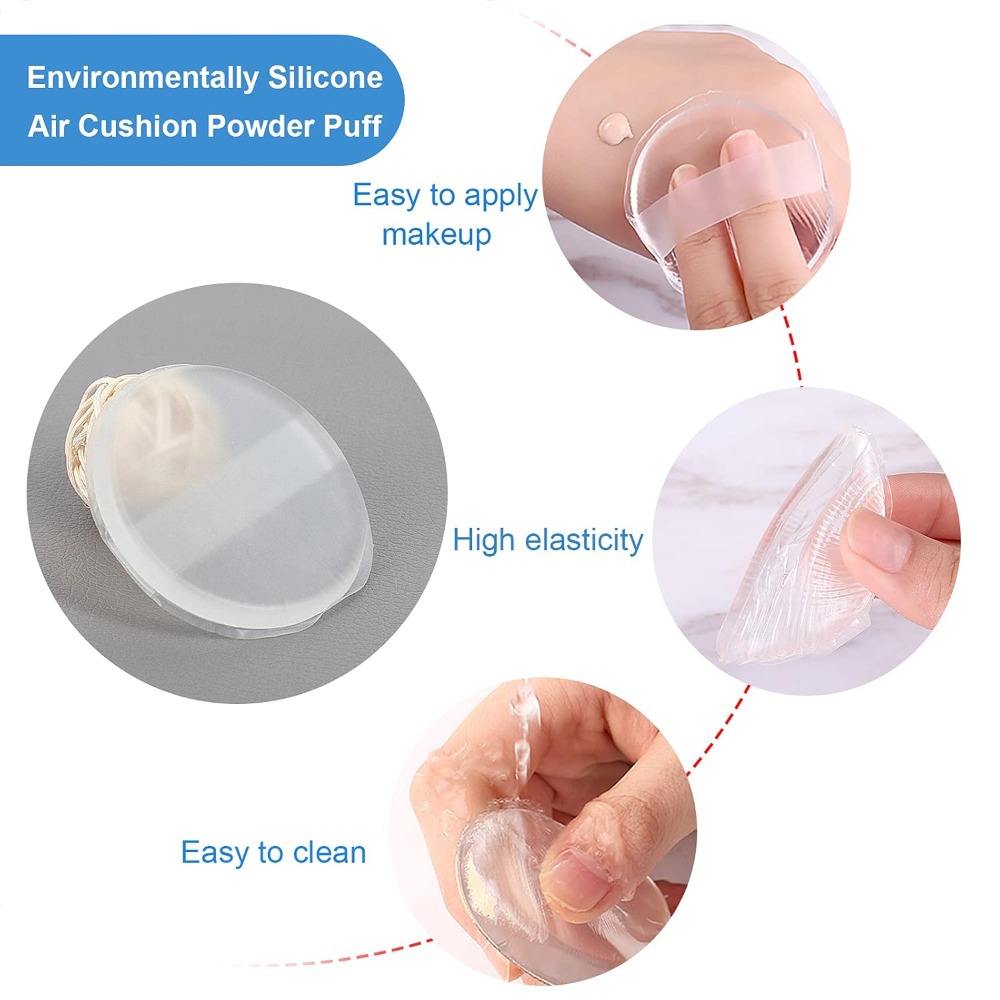 1-5Pcs Silicone Cosmetic Puff  - Beauty Bay Makeup 评论和价格