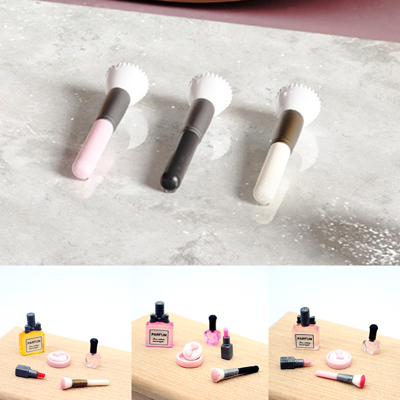 1 Set 1:12 Dollhouse Miniature - Blush Brush Kabuki 评论和价格