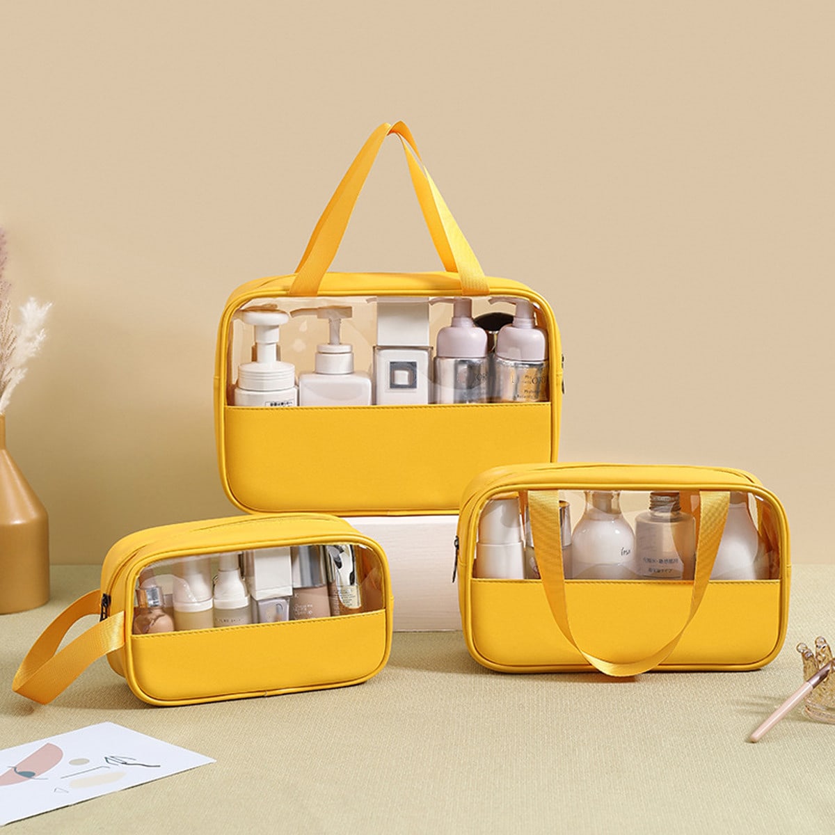 3Pcs/Set Cosmetic Bag  Organiz - Your Beauty Makeup 评论和价格