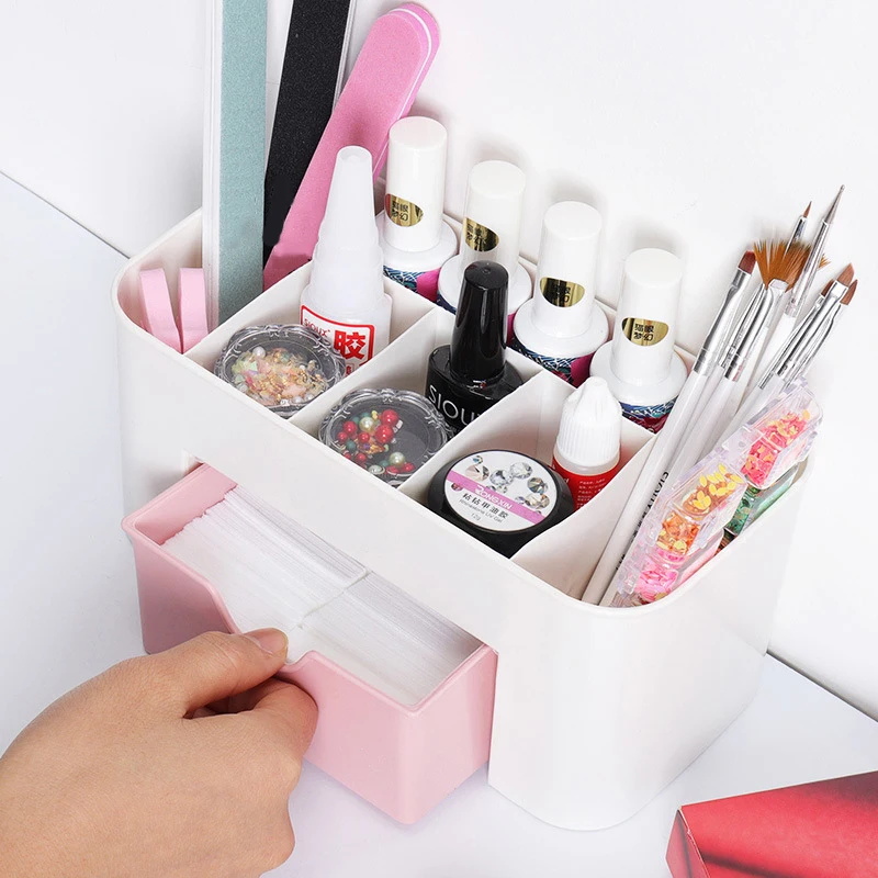Nail Art Organizer Desktop Dra - Beauty Makeup Products 评论和价格