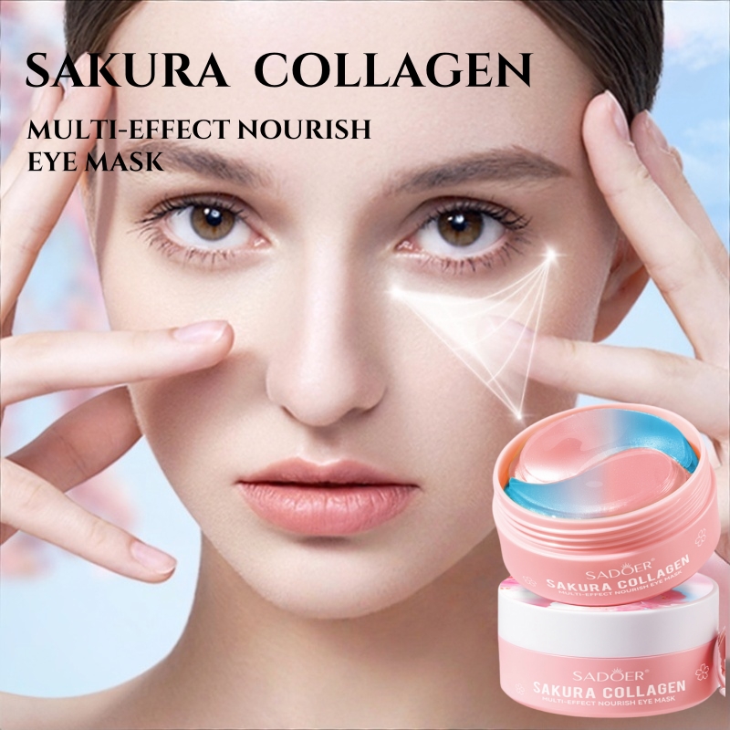 60Pcs Sakura Collagen Multi-Ef - Collagen Eye Patch 评论和价格