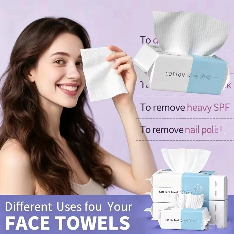 Thick Disposable Facial Towels - Kiss Beauty Makeup Remover 评论和价格