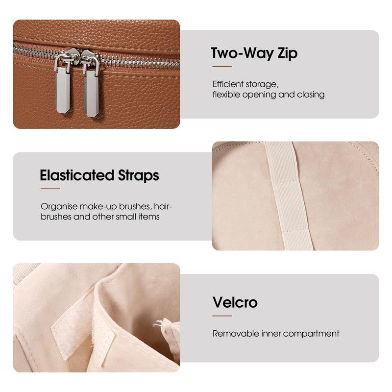 Large Capacity PU Leather Make - Beauty Makeup Box 评论和价格